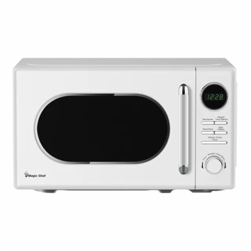 Magic Chef 0.7 Cubic Feet 700W Small Classic Retro Countertop Microwave White 1 Piece Kroger