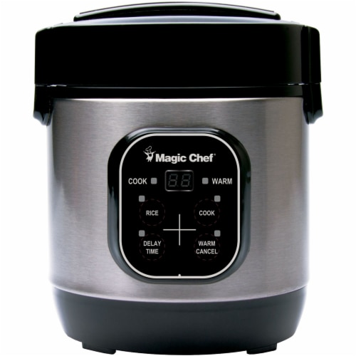 Magic Chef Rice Cooker Silver Black 1 ct City Market