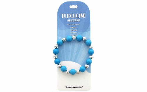 John Bead SP Stretch Bracelet Turquoise 12 Perspective: front