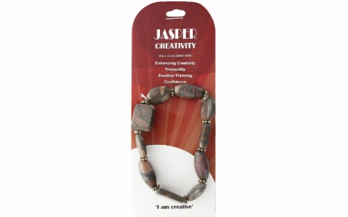 John Bead SP Stretch Bracelet Jasper 82 Perspective: front