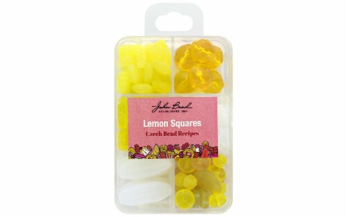 John Bead Recipe Box Bead Lemon Squares Perspective: front