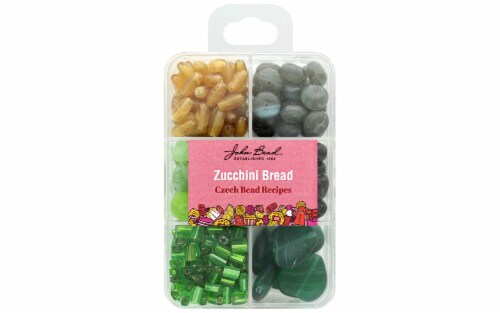 John Bead Recipe Box Bead Zucchini Bread Perspective: front