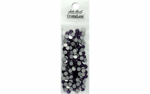 John Bead Crys Ln Flatbk 4.7mm Lt Violet 144pc Perspective: front
