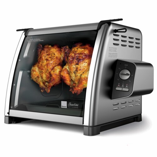Ronco 5500 Series Stainless Steel Rotisserie Oven - Silver/Black Perspective: front