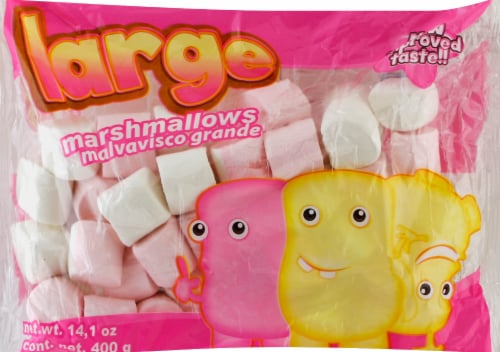 Mi Dulce Mexico Large Pink and White Marshmallows Perspective: front