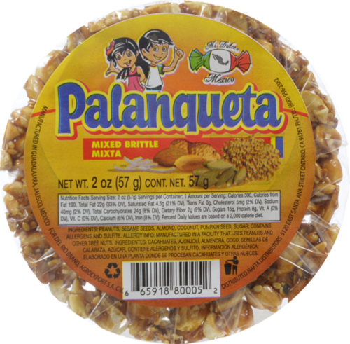 Mi Dulce Mexico Palanqueta Mixed Brittle Perspective: front