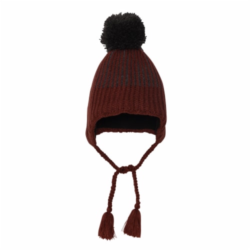 Earflap Knit Hat Brown, 2/4 Kroger