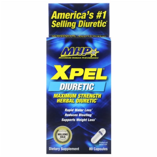 Xpel Diuretic with Maximum Strength (80 Capsules) by MHP at the