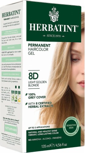 Herbatint  Permanent Haircolor Gel 8D Light Golden Blonde Perspective: front