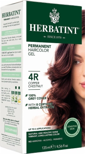 Herbatint  Permanent Haircolor Gel 4R Copper Chestnut Perspective: front
