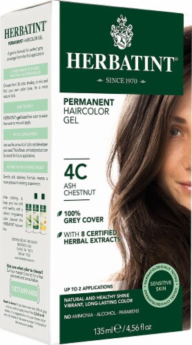 Herbatint  Permanent Haircolor Gel 4C Ash Chestnut Perspective: front