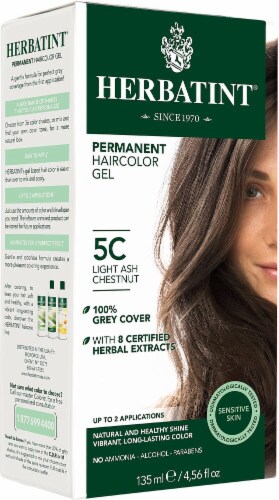 Herbatint  Permanent Haircolor Gel 5C Light Ash Chestnut Perspective: front