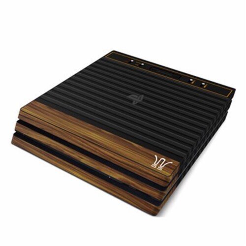 DecalGirl PS4P-WGS Sony PS4 Pro Skin - Wooden Gaming System Perspective: front