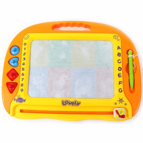AZ Trading & Import PS670 Rainbow Color Magnetic Drawing Doodle Board Perspective: front