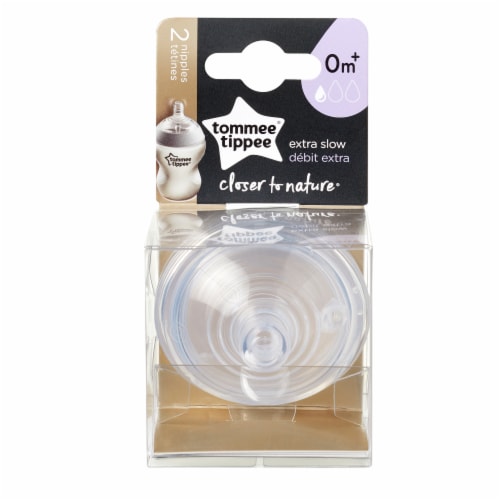 Tommee Tippee Closer to Nature Extra Slow Bottle Nipples Count, 2 ct - City Market