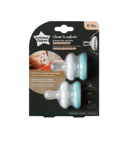 Tommee Tippee Closer to Nature Breast-Like Pacifier, 2 ct - City Market