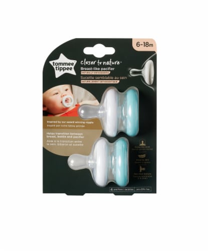 Tommee Tippee Closer to Nature Breast-Like Pacifiers Perspective: front