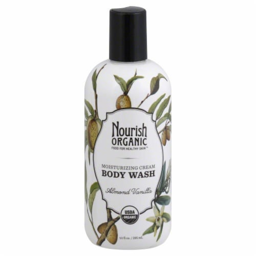Nourish Organic Almond Vanilla Body Wash Perspective: front