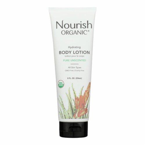 Nourish Organic Unscented Body Lotion Perspective: front