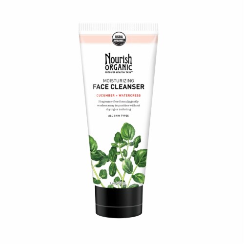 Nourish Organic Face Moisturizing Face Cleanser Cucumber + Watercress Perspective: front