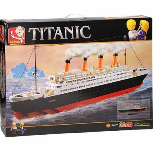 Texas Toy Distribution 577 Titanic Large Building Brick Model Ship  Construction Kit (1012pcs), 1 - Kroger