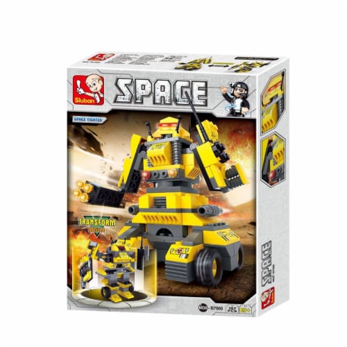 Sluban 7800  Space Fighter - Tiger Building Brick Kit (157 Pcs) Perspective: front