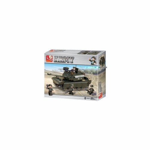 Land Forces Leading Tank Building Brick Kit (312 Pcs) Perspective: front