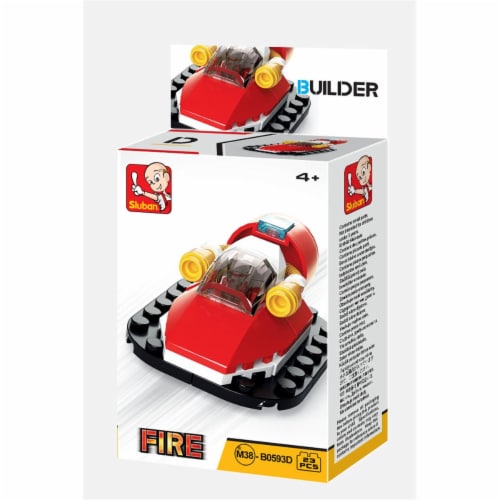 Sluban 667741116881 BUILDER-Fire Watercraft (23PCS) Perspective: front