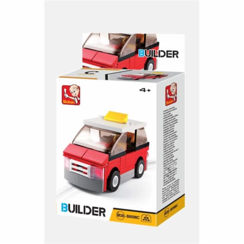 Sluban 667741117079 BUILDER-Minivan (55PCS) Perspective: front