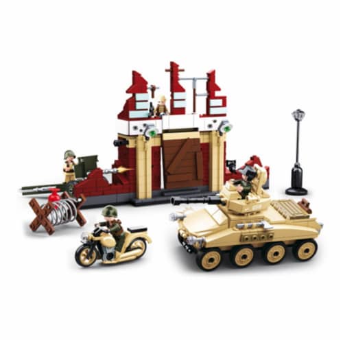 Sluban 696  WWII Battle of Stalingrad Building Brick Kit (479 pcs) Perspective: front