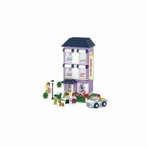 Sluban 531  Girls Dream Youth Hotel Building Brick Kit (541 pcs) Perspective: front
