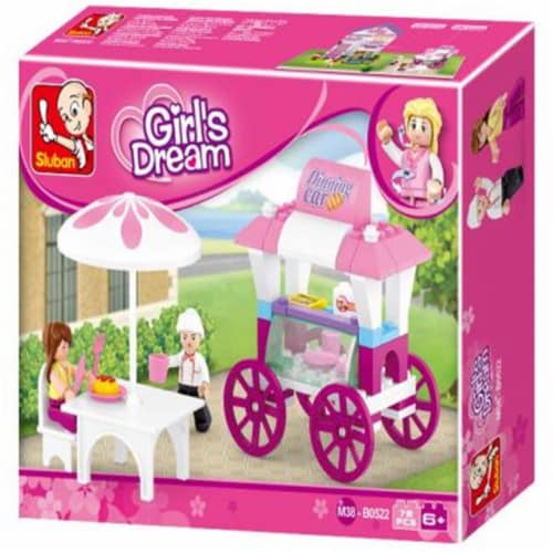 Sluban 522  Girls Dream Food Carriage (78 pcs) Perspective: front