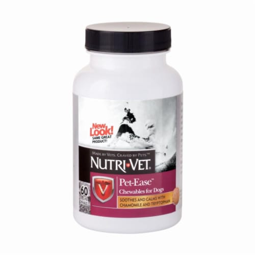 Nutri-Vet Pet-Ease Stress & Anxiety Relief Chewables for Dogs Perspective: front
