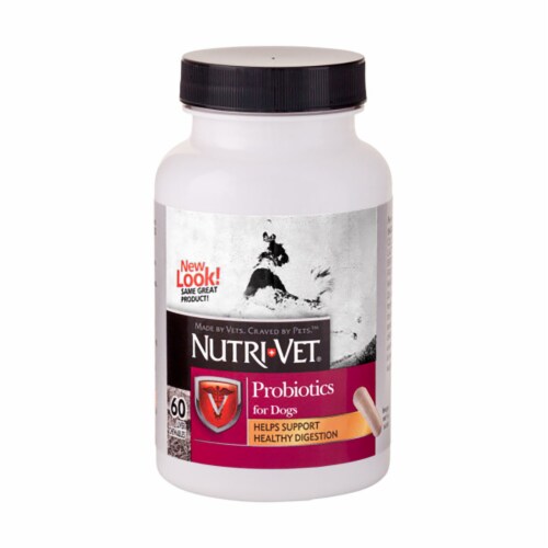 Nutri-Vet Probiotics Digestive Health for Dog Capsules Perspective: front