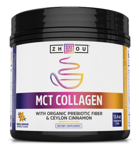 Zhou MCT Collagen Dietary Supplement Perspective: front