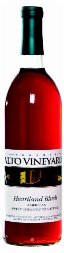 Alto Vineyards Heartland Blush American Sweet Concord Table Wine Perspective: front