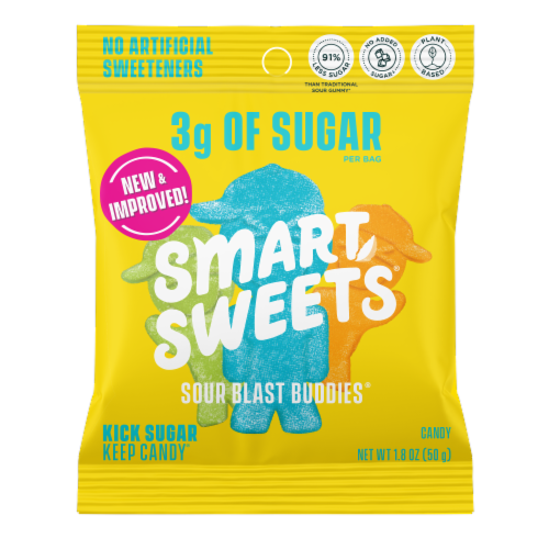 Smart Sweets™ Sour Blast Buddies Candy Perspective: front