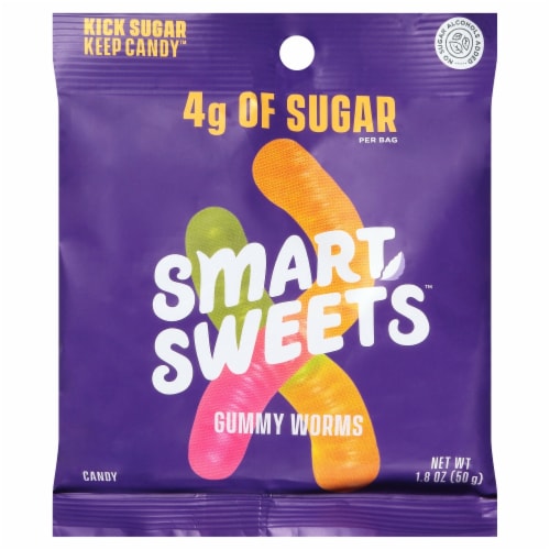 Smart Sweets™ Gummy Worms Perspective: front