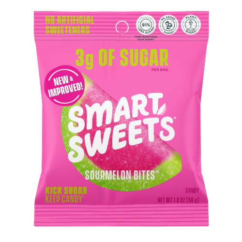 Smart Sweets™ Sourmelon Bites™ Candy Perspective: front