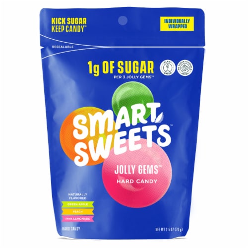 Smart Sweets™ Hard Candy Jolly Gems™ Perspective: front