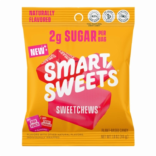 Smart Sweets® Sweet Chews® Candy Pouch Perspective: front