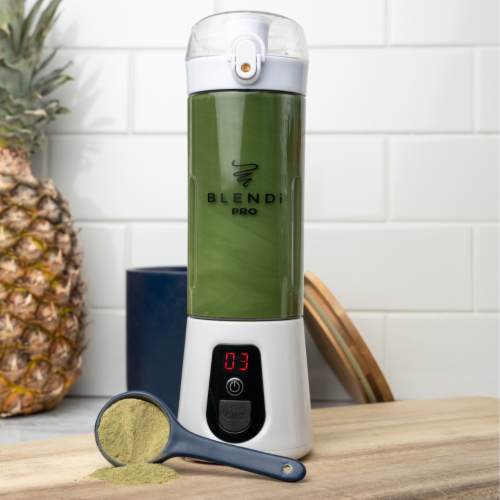 BLENDi® PRO+ PORTABLE BLENDER (17.5OZ) WHITE Perspective: front