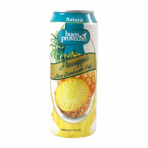 Buen Provecho Pineapple Juice Drink With Pulp Perspective: front