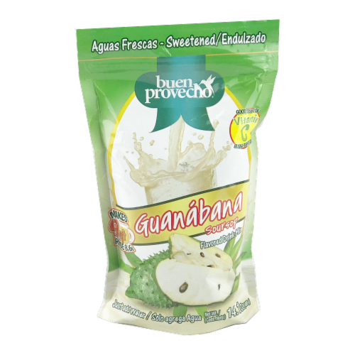 Buen Provecho® Soursop Flavor Powder Drink Mix Perspective: front