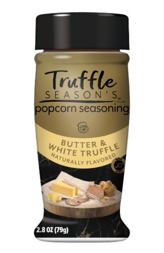 Truffle Butter & White Truffle Popcorn Seasoning Perspective: front