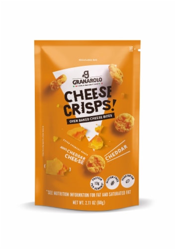 Granarolo Cheddar Cheese Crisps Perspective: front