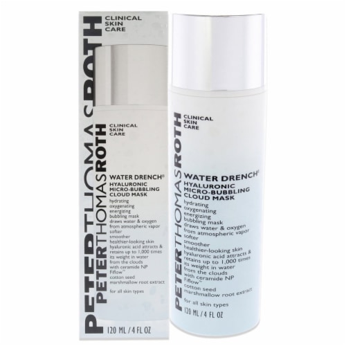 Peter Thomas Roth Water Drench Hyaluronic Micro-Bubbling Cloud Mask, 4 ...