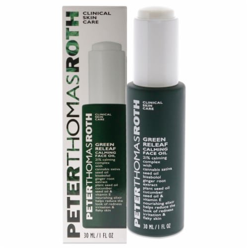Peter Thomas Roth Green Releaf Calming Face Oil Perspective: front
