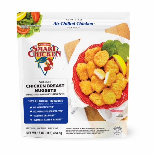 Smart Chicken Frozen Fully Cooked Panko Breaded Chicken Breast Nuggets