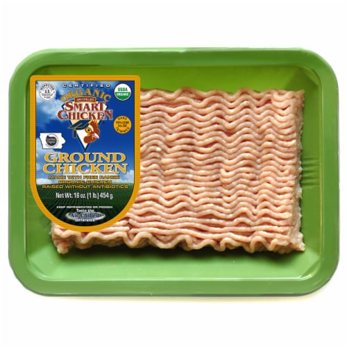 Smart Chicken Organic 95% Lean Ground Fresh Chicken Perspective: front